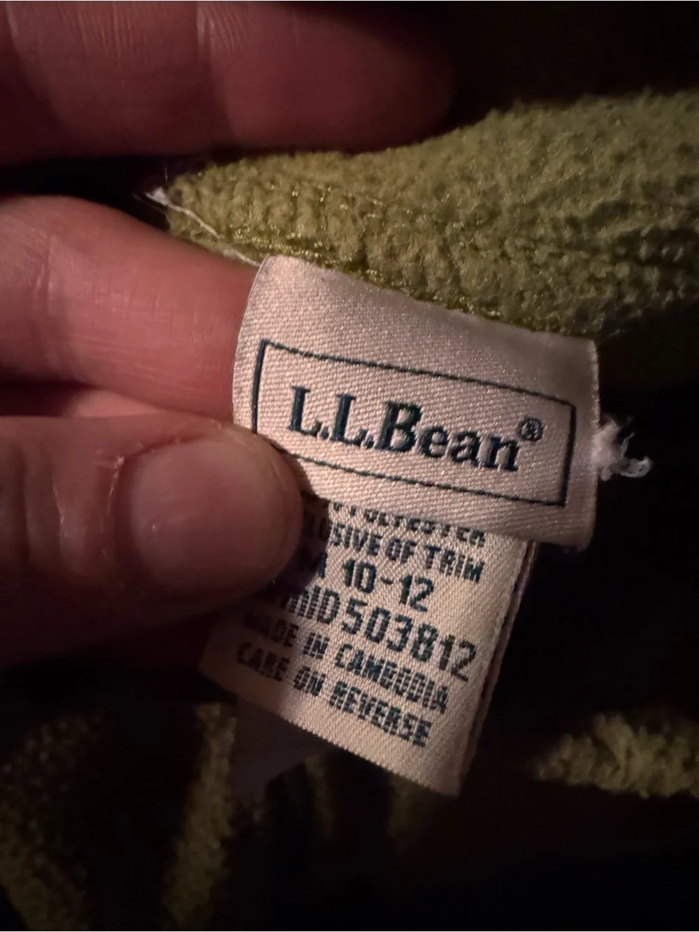 L.L. Bean Two-Tone Fleece Zip-Up Jacket in Yellow & Gray